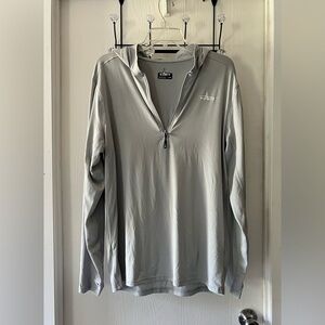 Habit Solar-Factor Performance Men's Gray Long Sleeve Hoodie Shirt